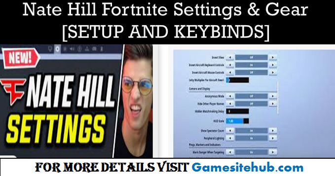 Nate Hill Fortnite Settings & Gear [ SETUP AND KEYBINDS]