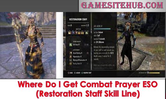Where Do I Get Combat Prayer ESO (Restoration Staff Skill Line)
