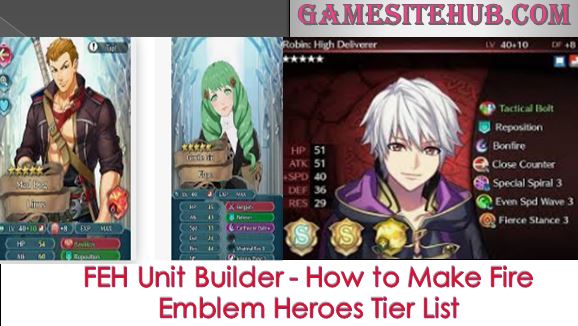 FEH Unit Builder Update- How to Make Fire Emblem Heroes Tier List