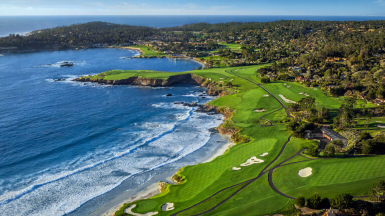 Beauty of Pebble Beach Golf Course at Riverside